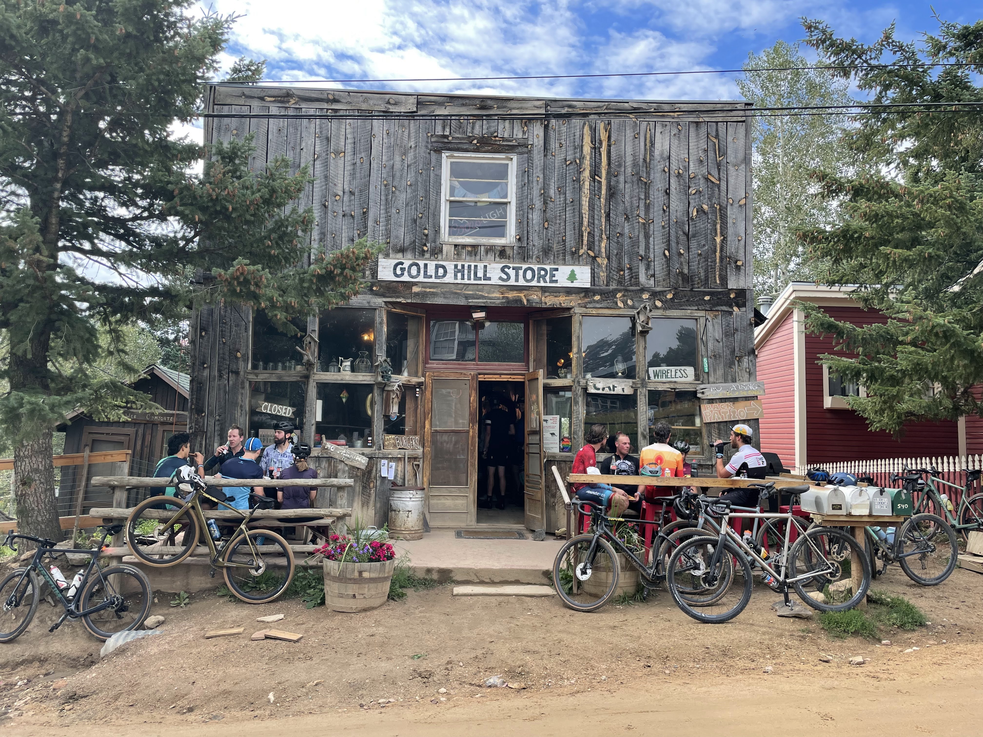 Mid-ride Pit Stop at the Gold Hill Store in Boulder, CO