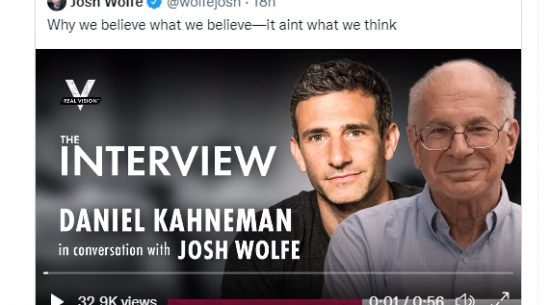 Josh Wolfe and Daniel Kahneman